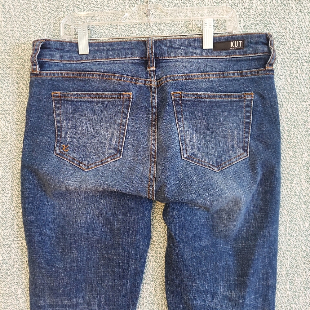 Kut from the Kloth Uma Boyfriend Jeans, Sz 4P, Cropped Cuffs - Picture 5 of 10
